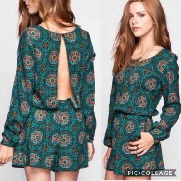 Tillys Pants - Patrons of Peace Teal Romper